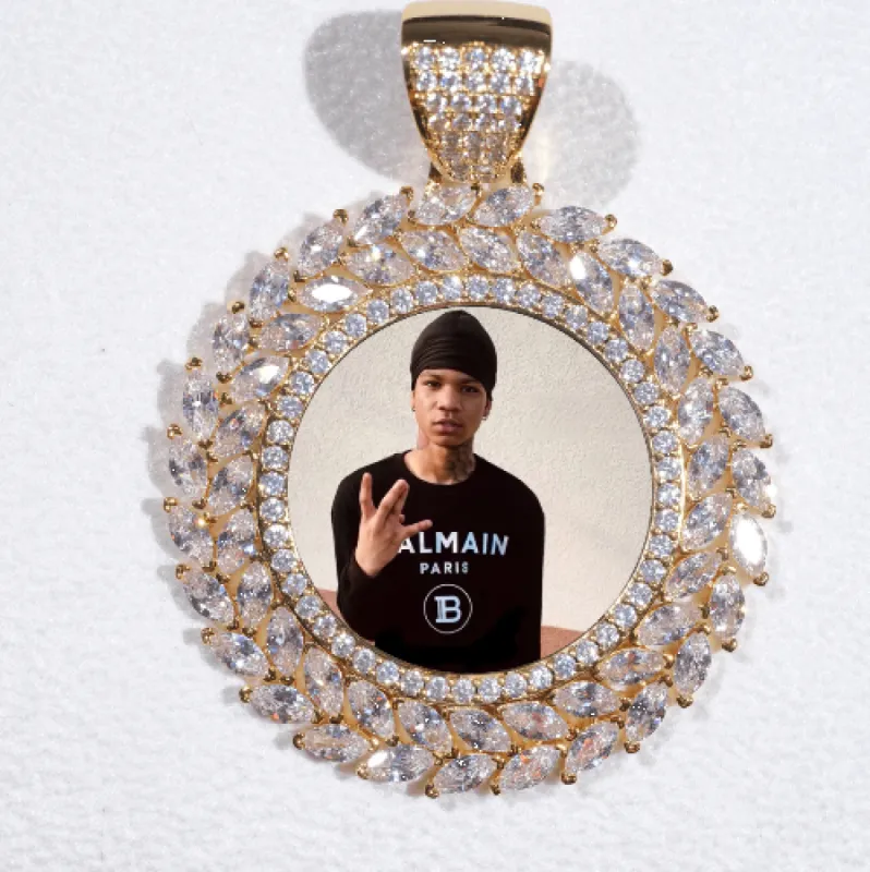 Large 3D Wheat Ear Custom Picture Pendant sold by The GUU Shop