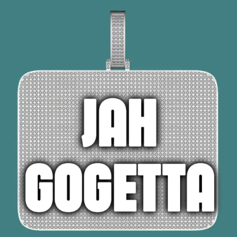 CUSTOM LETTER NECKLACE 3D BIG SQUARE sold by The GUU Shop