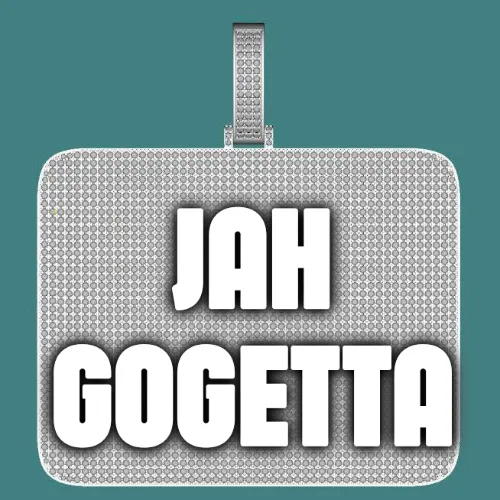 CUSTOM LETTER NECKLACE 3D BIG SQUARE sold by The GUU Shop