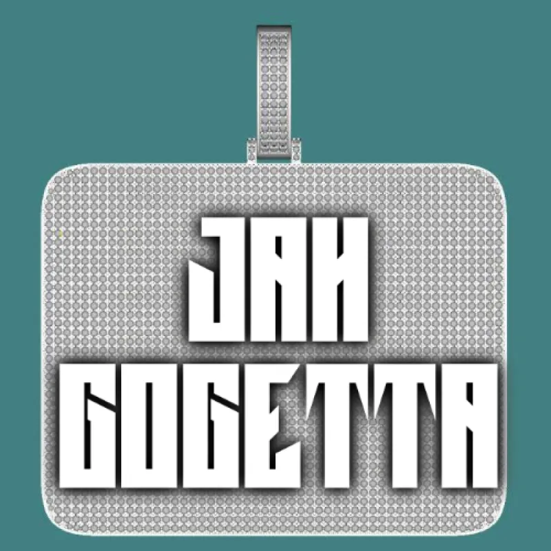 CUSTOM LETTER NECKLACE 3D BIG SQUARE sold by The GUU Shop