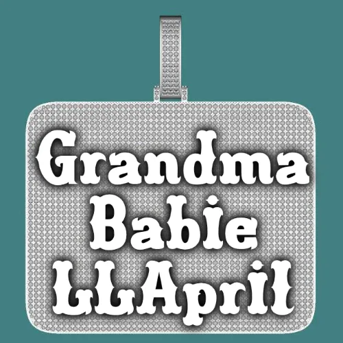 CUSTOM LETTER NECKLACE 3D BIG SQUARE sold by The GUU Shop