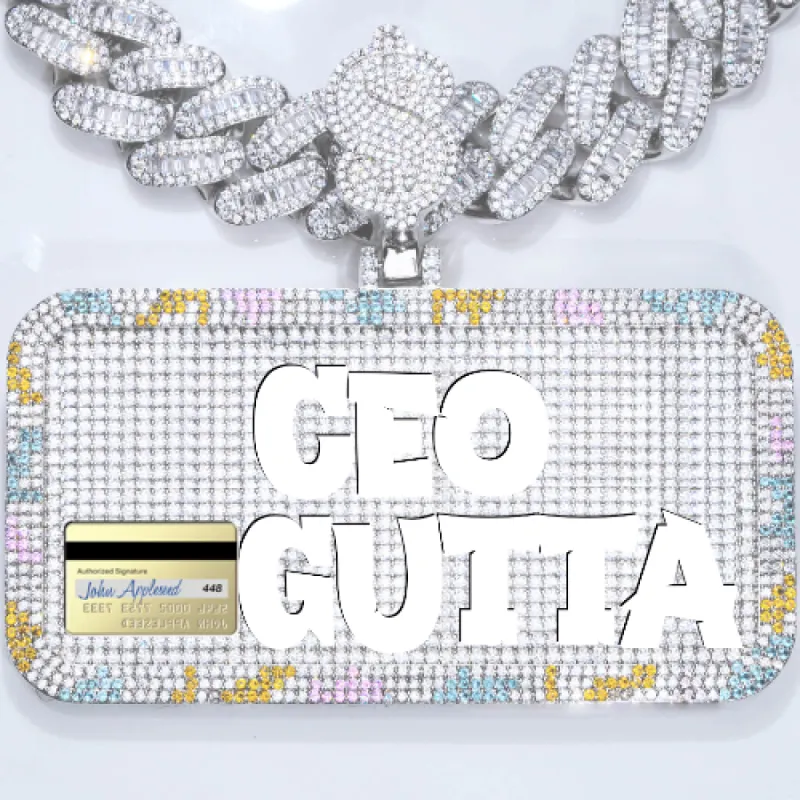 CUSTOM LETTER NECKLACE 3D COLORFUL SQUARE sold by The GUU Shop