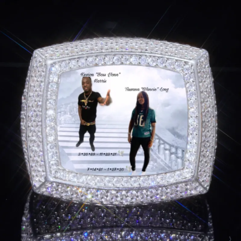 3D CUSTOM PICTURE ICED RING sold by The GUU Shop