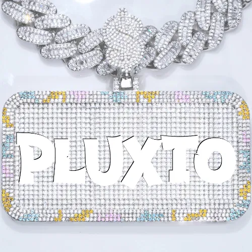 CUSTOM LETTER NECKLACE 3D COLORFUL SQUARE sold by The GUU Shop