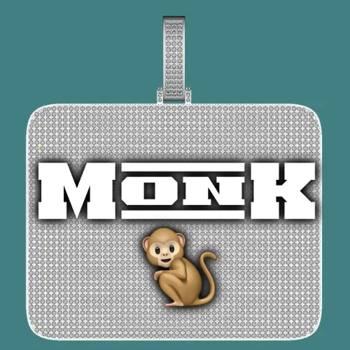 CUSTOM LETTER NECKLACE 3D BIG SQUARE sold by The GUU Shop