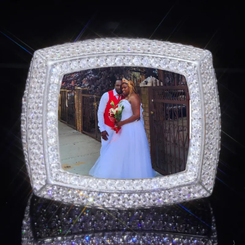 3D CUSTOM PICTURE ICED RING sold by The GUU Shop