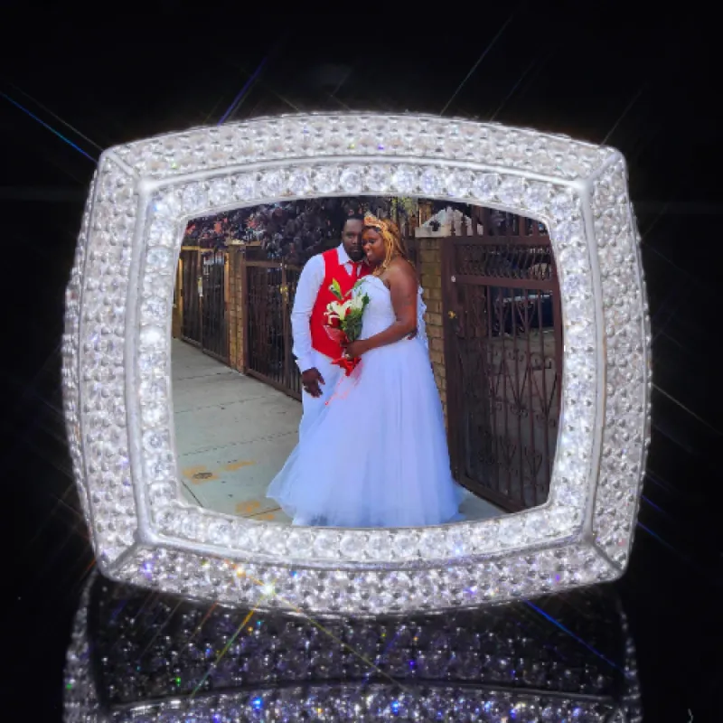3D CUSTOM PICTURE ICED RING sold by The GUU Shop
