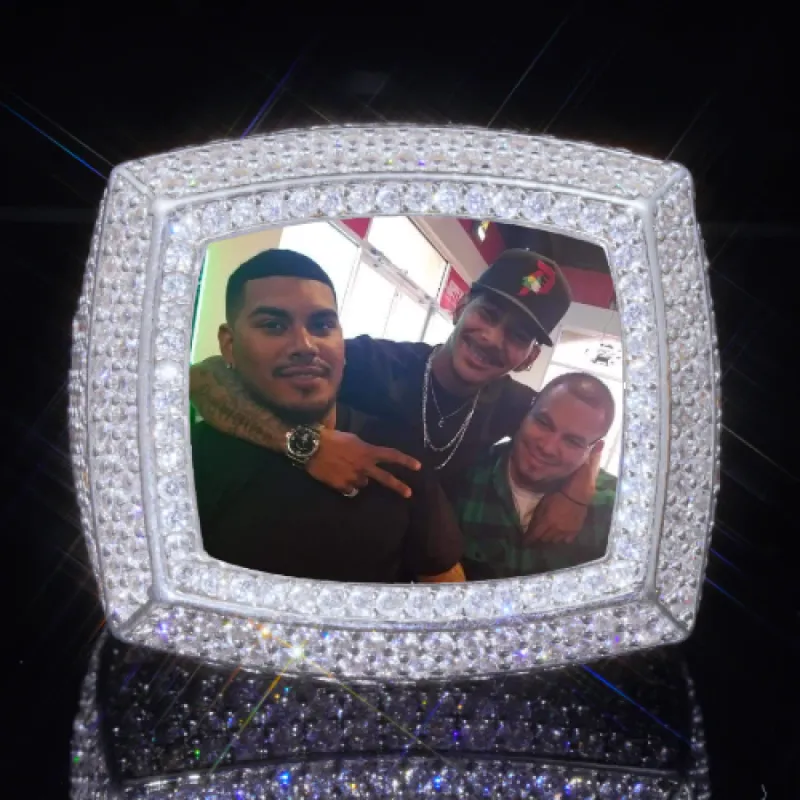 3D CUSTOM PICTURE ICED RING sold by The GUU Shop