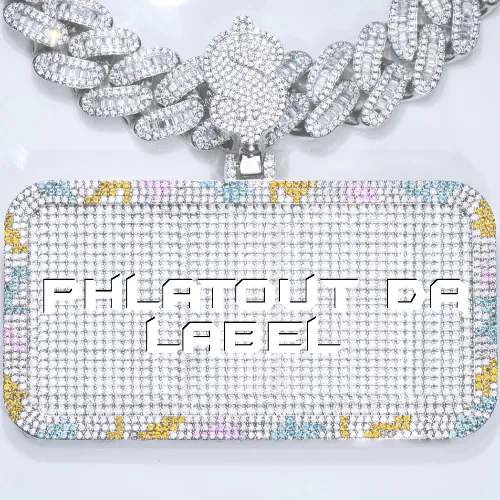 CUSTOM LETTER NECKLACE 3D COLORFUL SQUARE sold by The GUU Shop