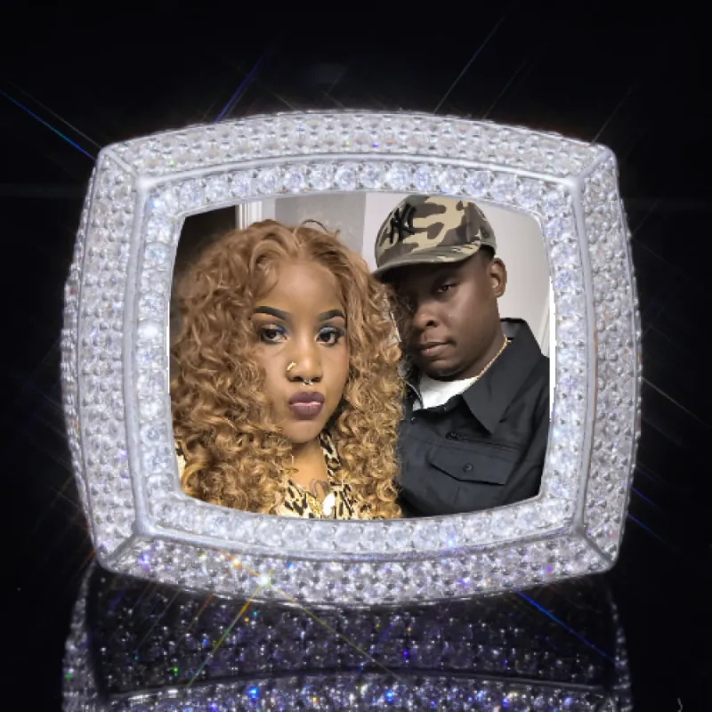 3D CUSTOM PICTURE ICED RING sold by The GUU Shop