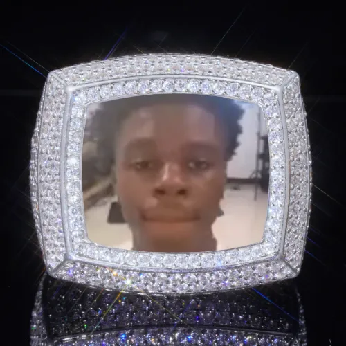 3D CUSTOM PICTURE ICED RING sold by The GUU Shop