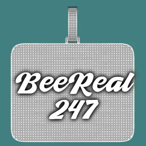 CUSTOM LETTER NECKLACE 3D BIG SQUARE sold by The GUU Shop