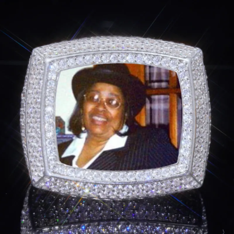 3D CUSTOM PICTURE ICED RING sold by The GUU Shop