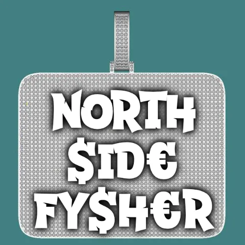 CUSTOM LETTER NECKLACE 3D BIG SQUARE sold by The GUU Shop