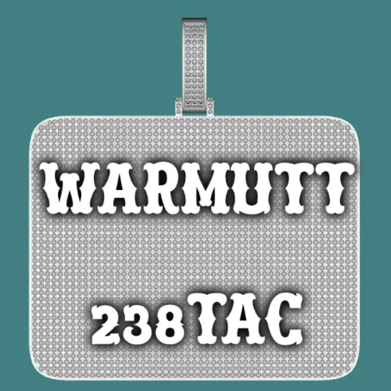 CUSTOM LETTER NECKLACE 3D BIG SQUARE sold by The GUU Shop