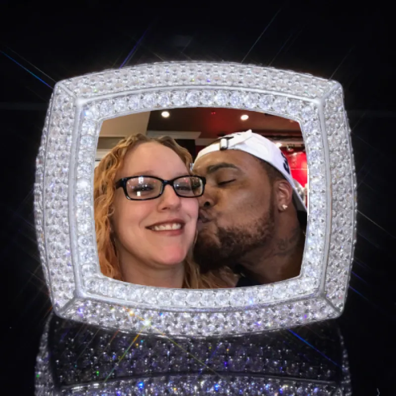 3D CUSTOM PICTURE ICED RING sold by The GUU Shop