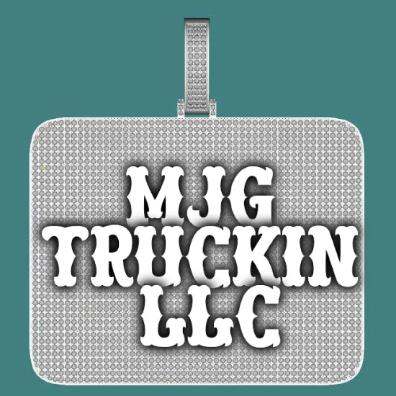 CUSTOM LETTER NECKLACE 3D BIG SQUARE sold by The GUU Shop