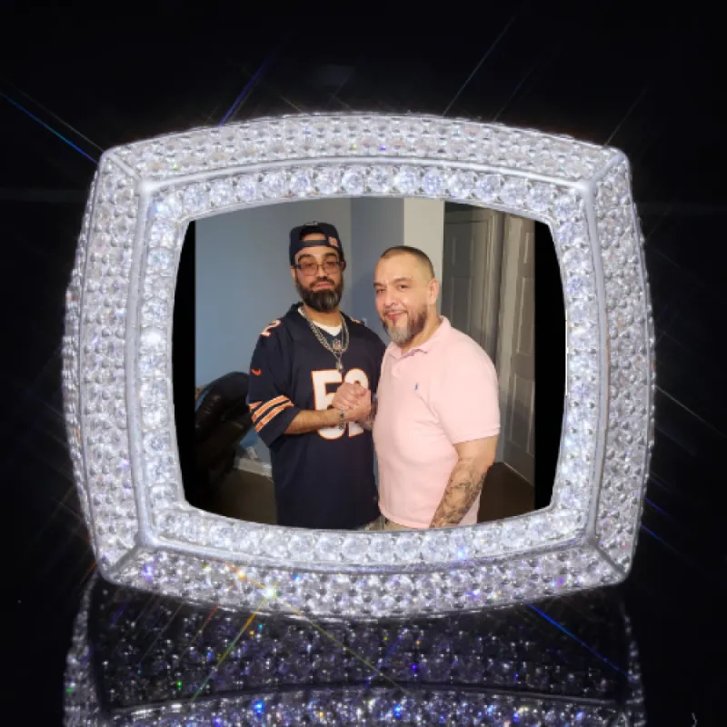 3D CUSTOM PICTURE ICED RING sold by The GUU Shop