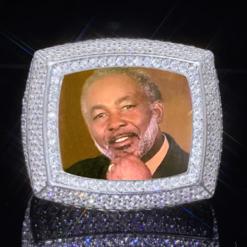 3D CUSTOM PICTURE ICED RING sold by The GUU Shop