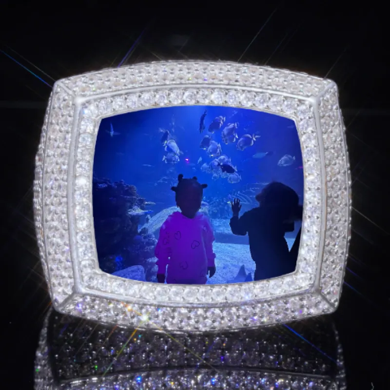3D CUSTOM PICTURE ICED RING sold by The GUU Shop