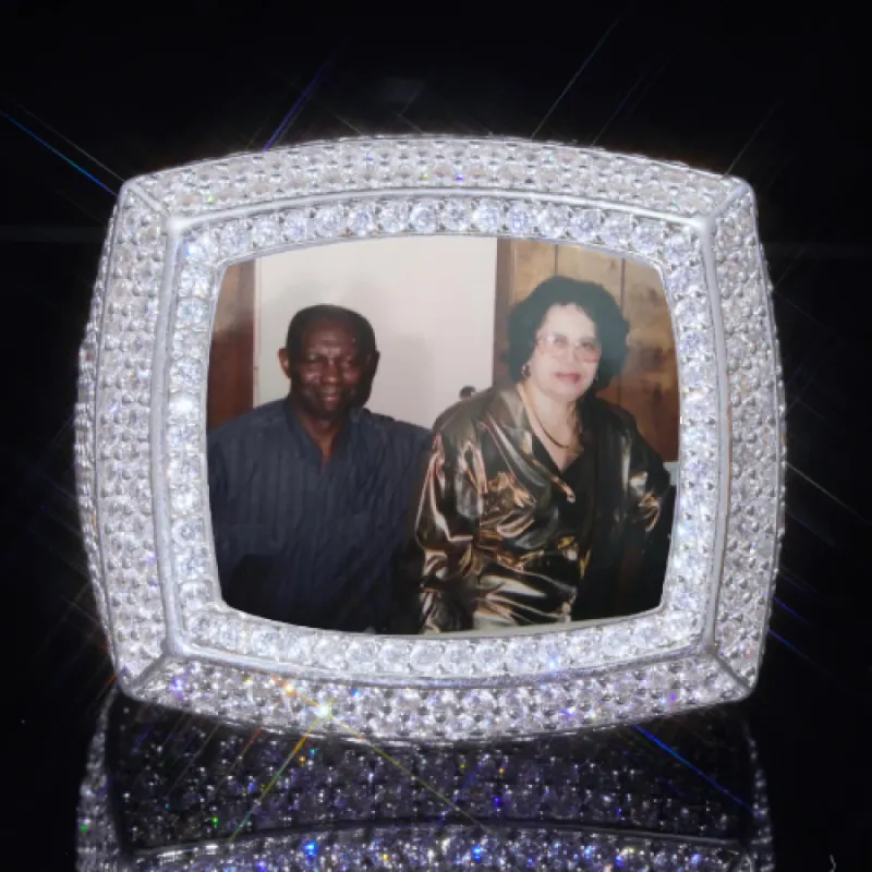 3D CUSTOM PICTURE ICED RING sold by The GUU Shop