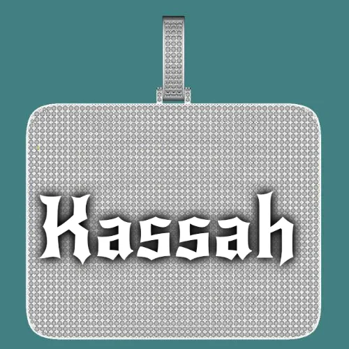 CUSTOM LETTER NECKLACE 3D BIG SQUARE sold by The GUU Shop