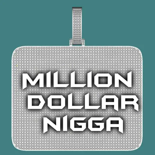 CUSTOM LETTER NECKLACE 3D BIG SQUARE sold by The GUU Shop