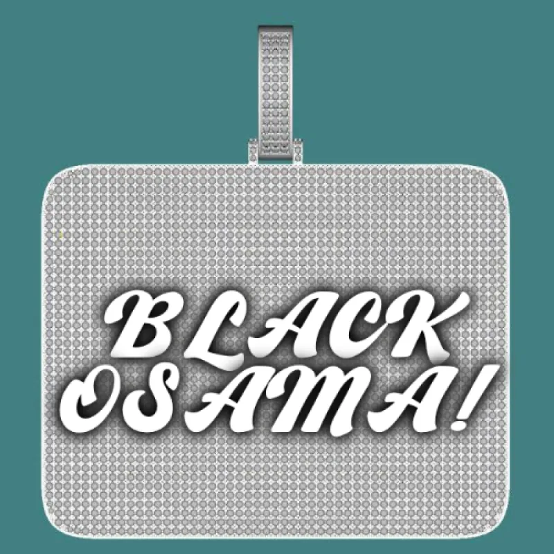 CUSTOM LETTER NECKLACE 3D BIG SQUARE sold by The GUU Shop