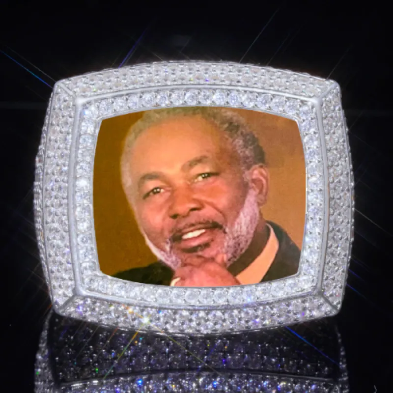 3D CUSTOM PICTURE ICED RING sold by The GUU Shop