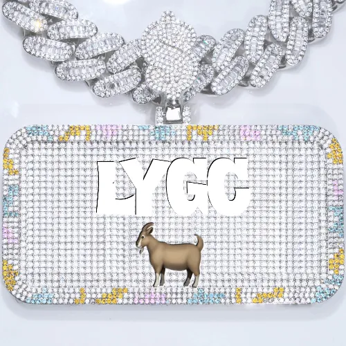 CUSTOM LETTER NECKLACE 3D COLORFUL SQUARE sold by The GUU Shop