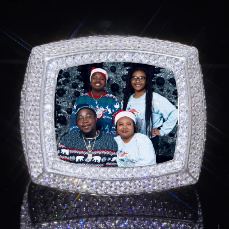 3D CUSTOM PICTURE ICED RING sold by The GUU Shop