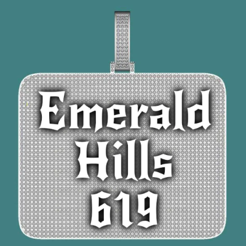 CUSTOM LETTER NECKLACE 3D BIG SQUARE sold by The GUU Shop