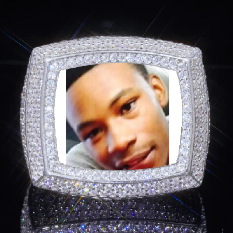 3D CUSTOM PICTURE ICED RING sold by The GUU Shop