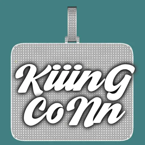 CUSTOM LETTER NECKLACE 3D BIG SQUARE sold by The GUU Shop