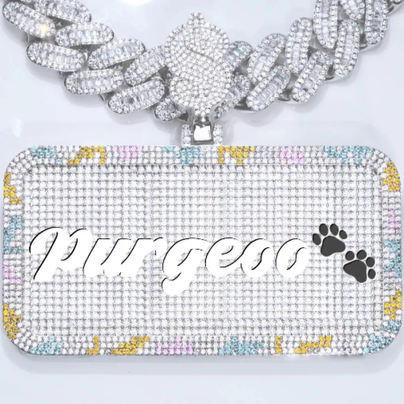 CUSTOM LETTER NECKLACE 3D COLORFUL SQUARE sold by The GUU Shop