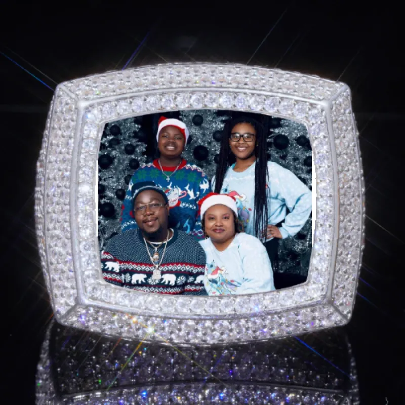 3D CUSTOM PICTURE ICED RING sold by The GUU Shop