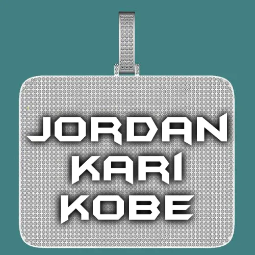 CUSTOM LETTER NECKLACE 3D BIG SQUARE sold by The GUU Shop