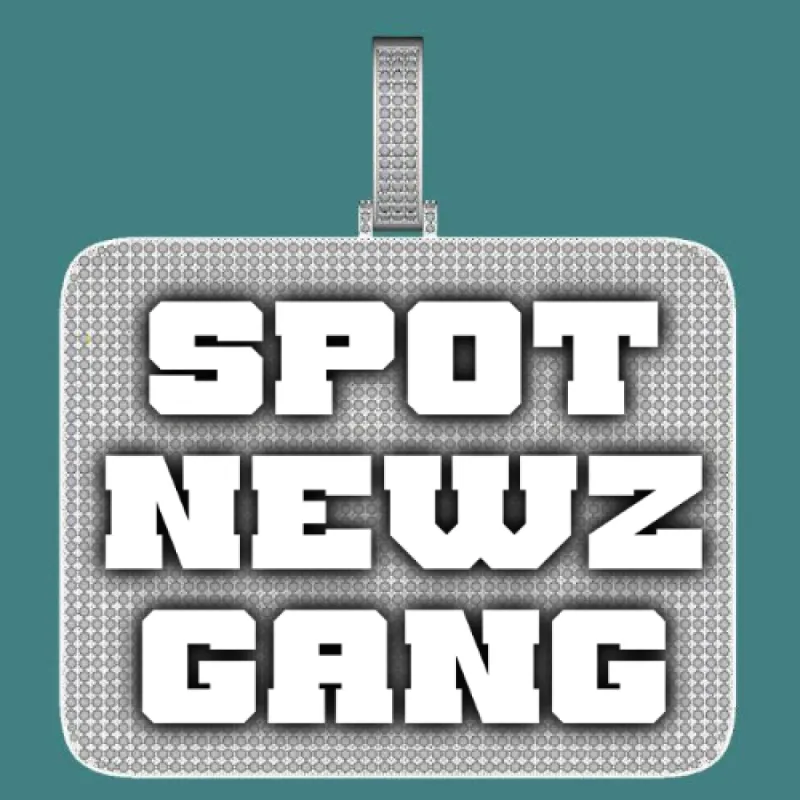 CUSTOM LETTER NECKLACE 3D BIG SQUARE sold by The GUU Shop