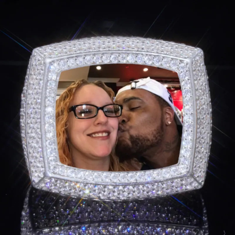 3D CUSTOM PICTURE ICED RING sold by The GUU Shop