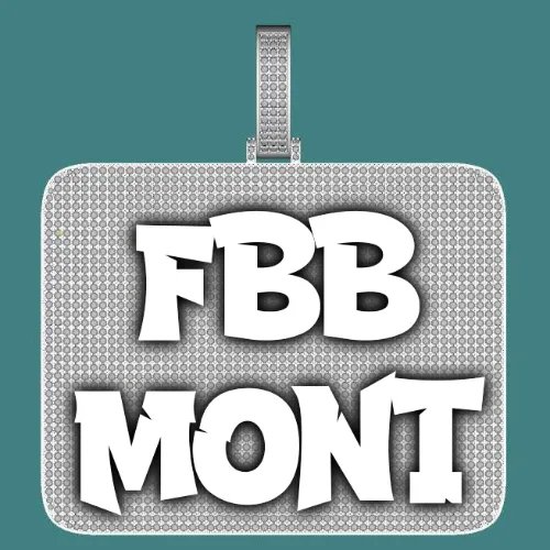 CUSTOM LETTER NECKLACE 3D BIG SQUARE sold by The GUU Shop