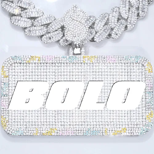 CUSTOM LETTER NECKLACE 3D COLORFUL SQUARE sold by The GUU Shop