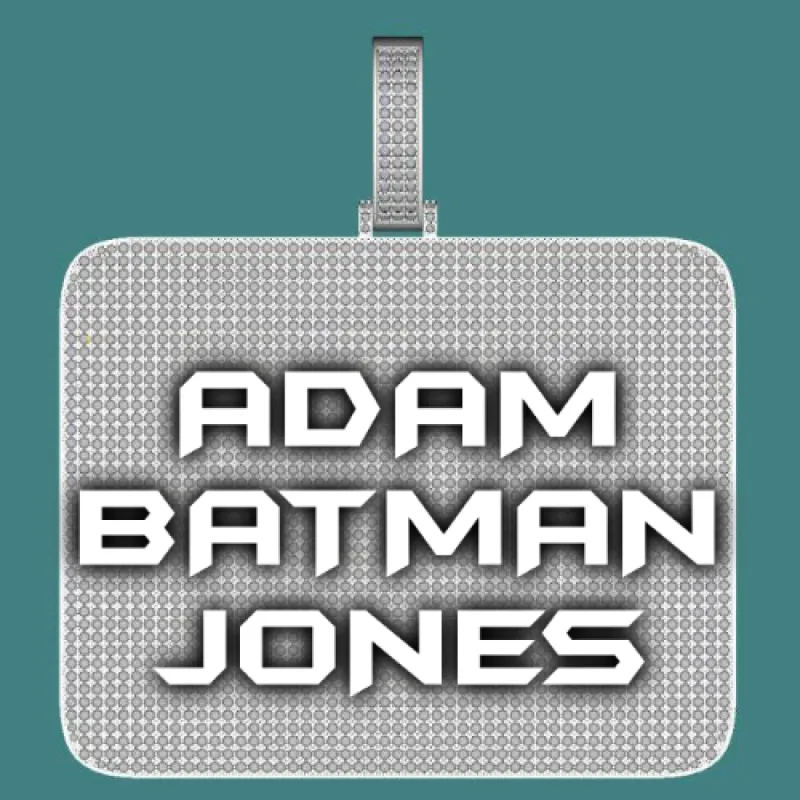 CUSTOM LETTER NECKLACE 3D BIG SQUARE sold by The GUU Shop