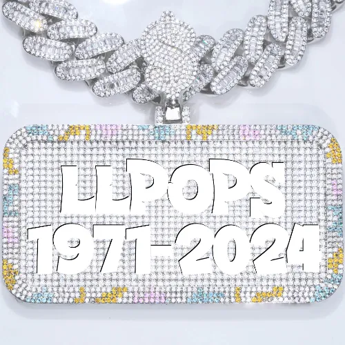 CUSTOM LETTER NECKLACE 3D COLORFUL SQUARE sold by The GUU Shop