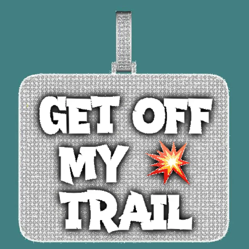 CUSTOM LETTER NECKLACE 3D BIG SQUARE sold by The GUU Shop