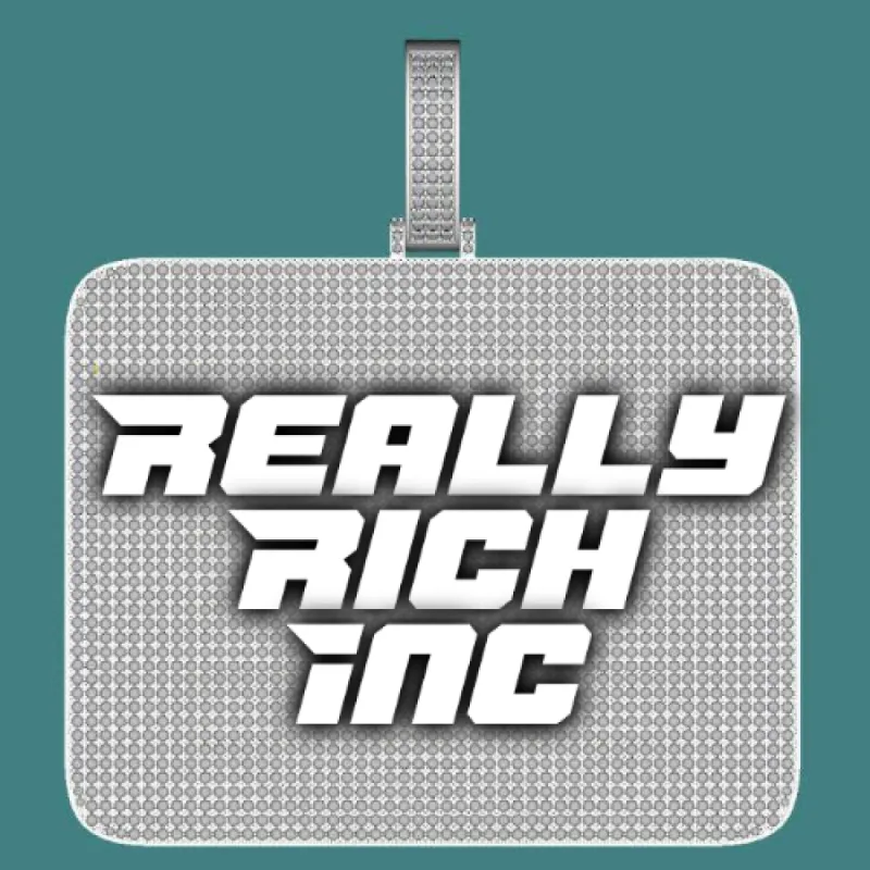 CUSTOM LETTER NECKLACE 3D BIG SQUARE sold by The GUU Shop