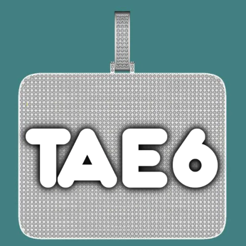 CUSTOM LETTER NECKLACE 3D BIG SQUARE sold by The GUU Shop