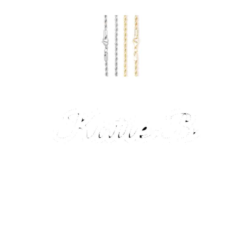 Script Custom Letter Necklace sold by The GUU Shop