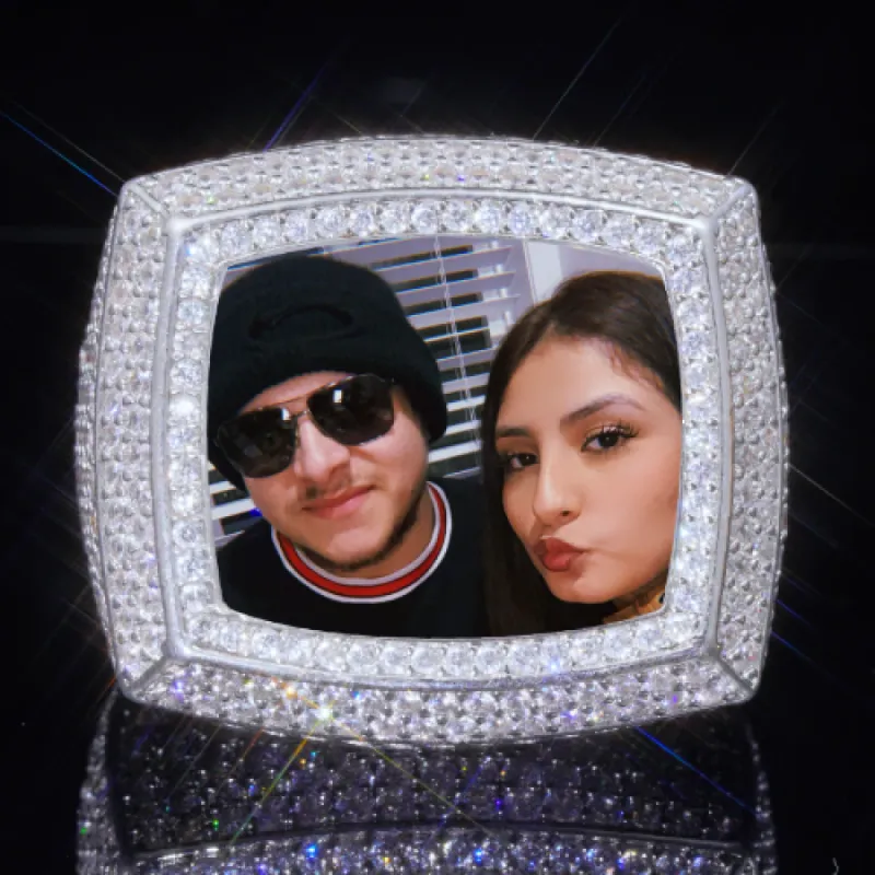 3D CUSTOM PICTURE ICED RING sold by The GUU Shop