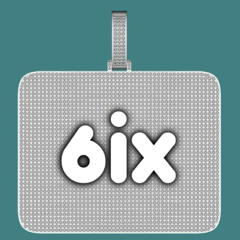 CUSTOM LETTER NECKLACE 3D BIG SQUARE sold by The GUU Shop