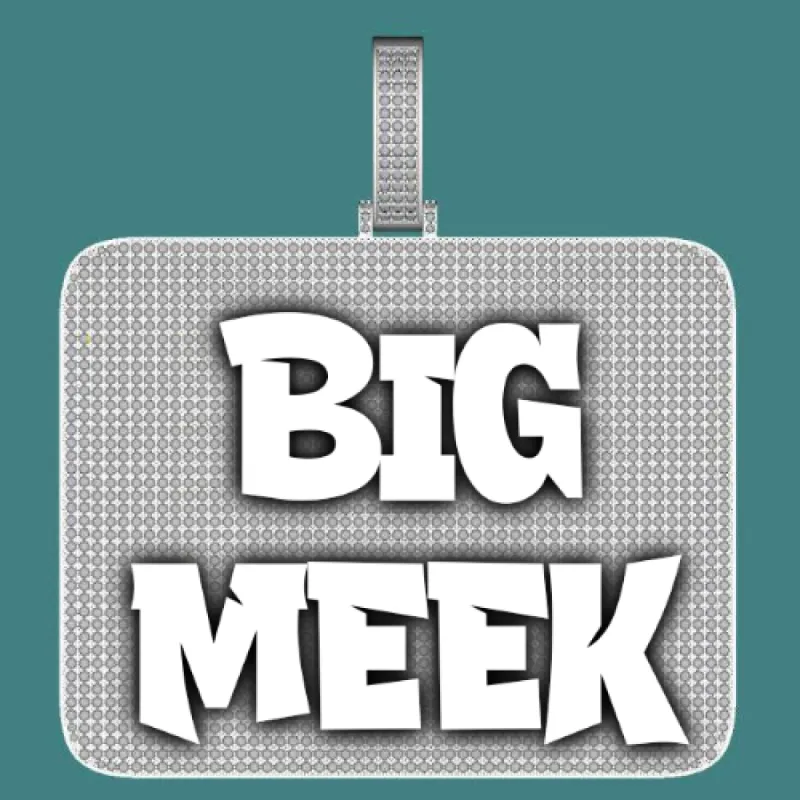 CUSTOM LETTER NECKLACE 3D BIG SQUARE sold by The GUU Shop